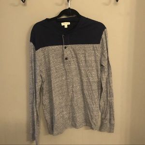 J. Crew men’s colorblock Henley - large slim